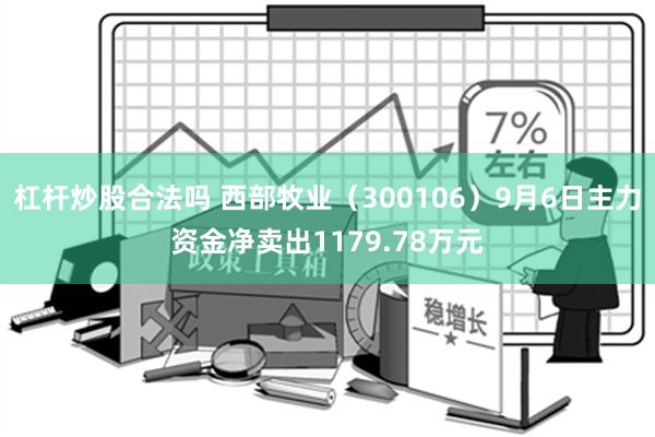 杠杆炒股合法吗 西部牧业（300106）9月6日主力资金净卖出1179.78万元