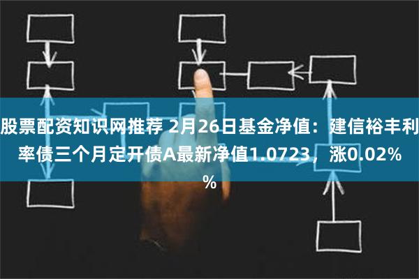 股票配资知识网推荐 2月26日基金净值：建信裕丰利率债三个月定开债A最新净值1.0723，涨0.02%